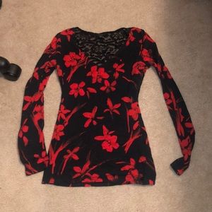 GUESS Floral Lace Top
